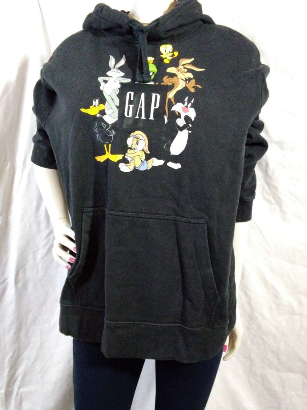 GAP Factory Looney Tunes Logo Hoodie size Large